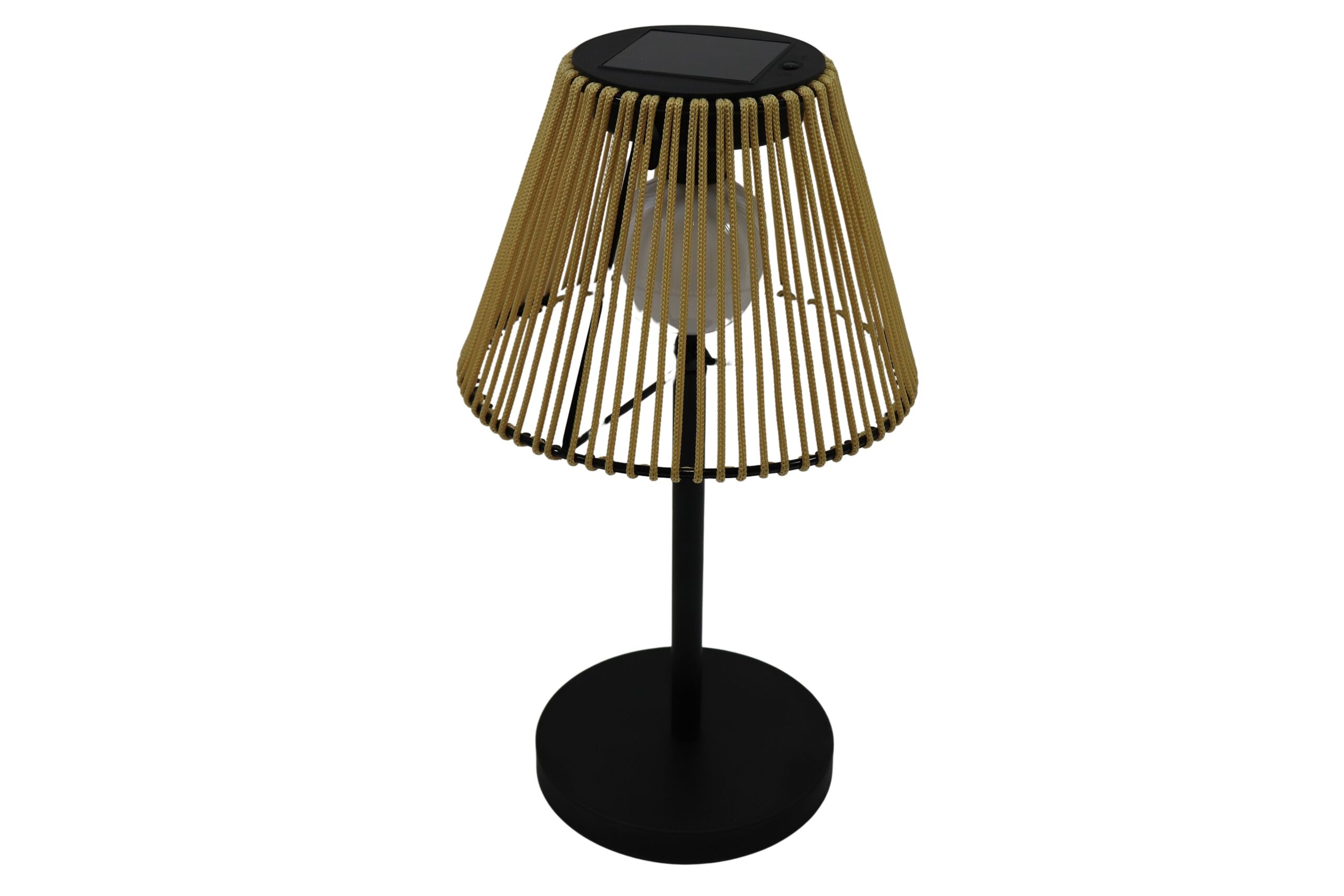 A25071195.jpg Metal solar table lamp w/plastic rope shade d.22.5x40cm