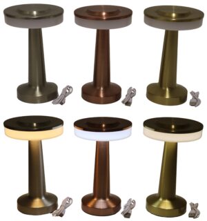 Metal Led lamp d.12.5x19.5cm
