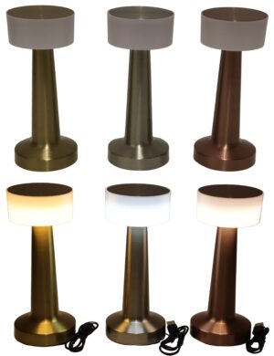 Metal Led lamp d.9x21.5cm