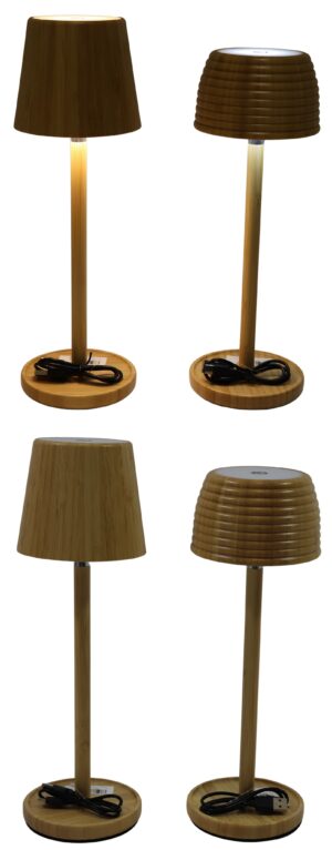 Bamboo Led lamp d.10.5x31/33cm