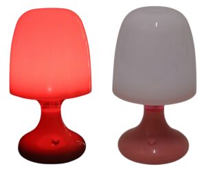 Plastic Led lamp d.10x18cm