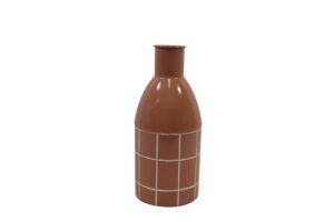 Metal vase d.15x36cm