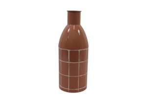 Metal vase d.15x41cm