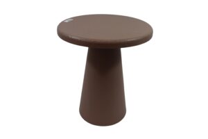 Metal table w/mdf top d.34x39.5cm
