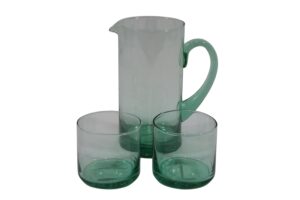 Glass pitcher 900ML + drinking glass S/3