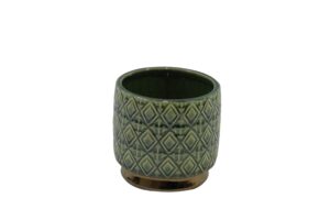 Ceramic flower pot d.11x10.5cm