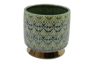 Ceramic flower pot d.17x17cm