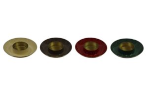 Metal tealight holder d.9x2cm