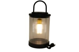 Plastic hand lamp w/Led d.14.8x31.5cm