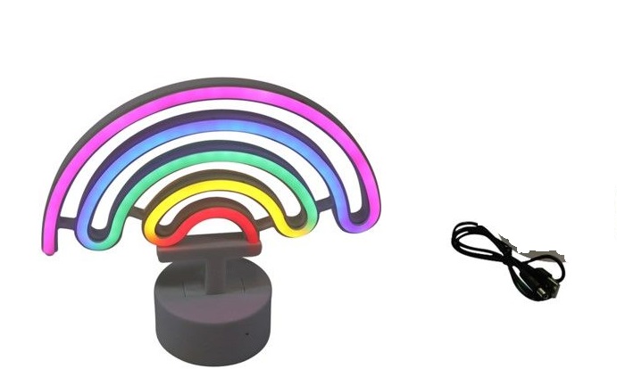 A25081360.jpg Neon light rainbow with base 23x10x20cm