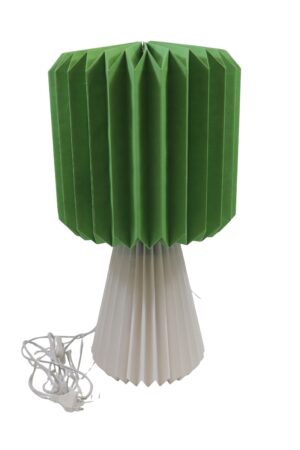 Linen origami lamp d.32x59cm