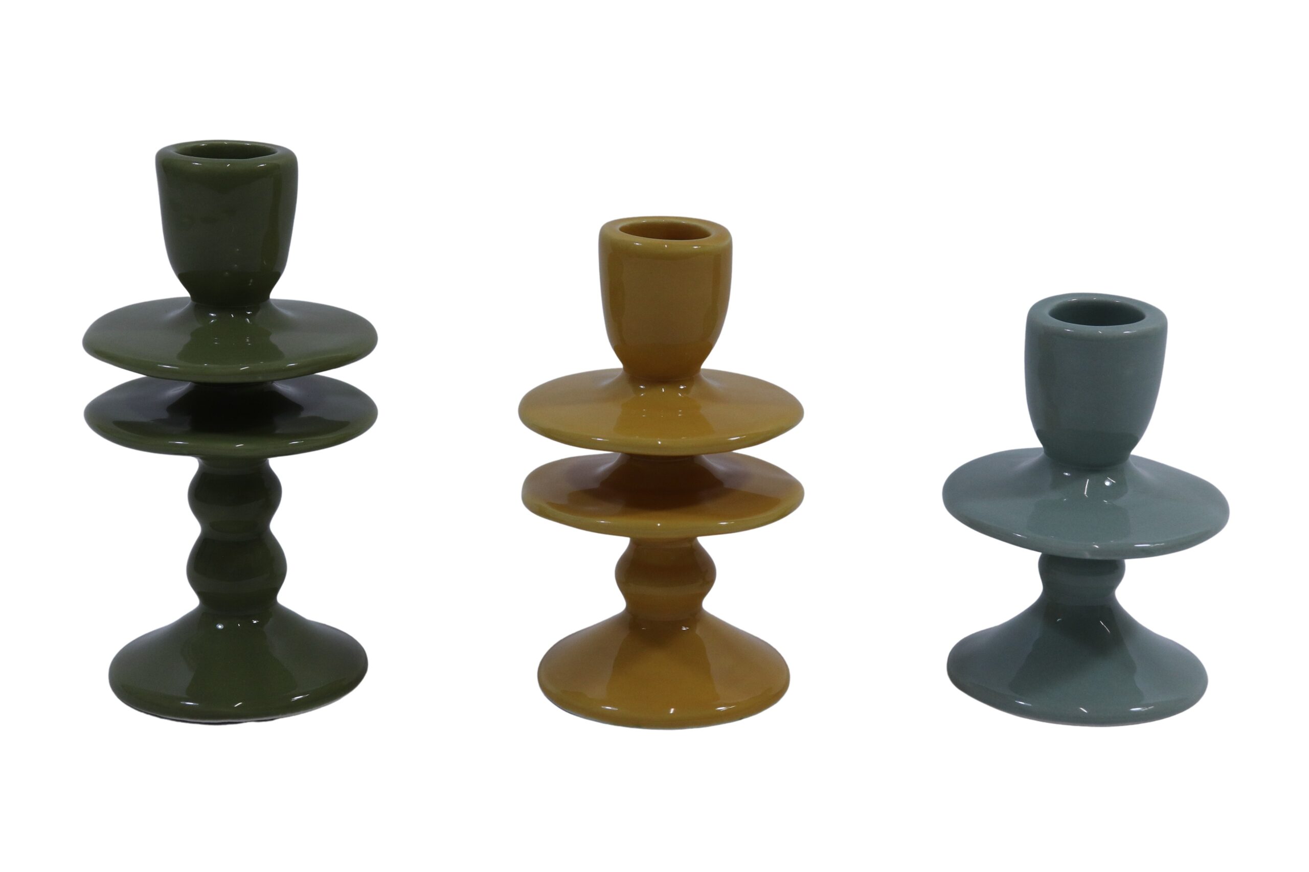 A25091507.jpg Ceramic taper candle holder S/3
