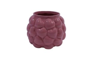 Ceramic heart vase 20.5x20.5x17cm