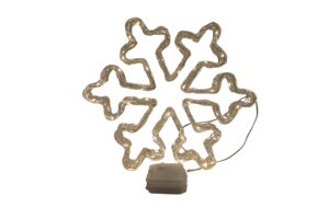 Ps snowflake w/Led 30x4.5x30cm