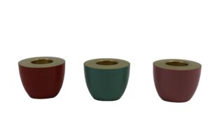 Metal tealight holder d.9x7cm