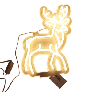 Neon light deer 16.5x1.6x26.5cm