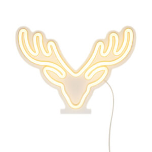 Neon light deer head 28x1.6x20cm