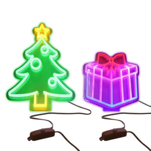 Neon light x-mas tree 22.5x1.6x28cm