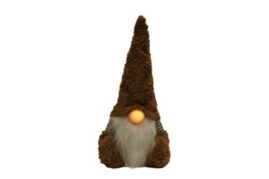 Fabric gnome w/Led 21x17x45cm