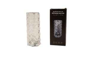 Rechargeable crystal Led lamp d.8.5x21.5cm