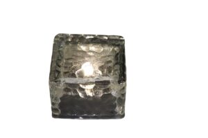 Rechargeable ice light w/solar 7x7x5cm
