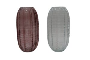 Glass vase d.14x27.5cm