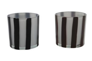Glass tealight holder d.10x10cm