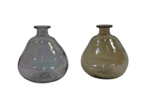 Glass vase d.16.5x18cm