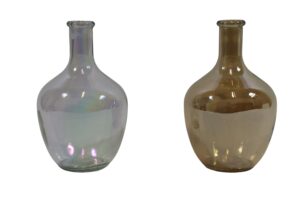 Glass vase d.12x21cm