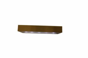 Mdf rechargeable wall shelf w/Led 28x4x12.5cm