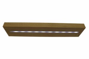 Mdf rechargeable wall shelf w/Led 58x4x12.5cm