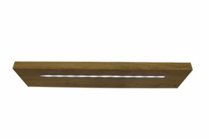 Mdf rechargeable wall shelf w/Led 76x3.8x18cm