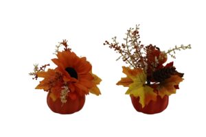 Autumn decoration in pumpkin 19-22cmH
