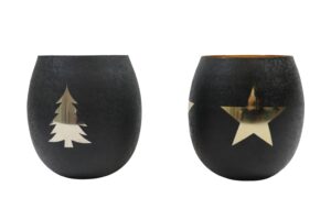 Metal candle holder d.20x22cm