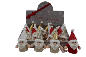 Fabric gnome w/hanger 8x5.5x15cm