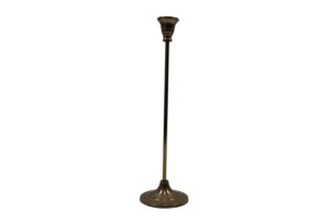 Aluminium taper candle holder d.10.5x38.5cm