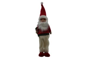Fabric santa 20x14x55cm