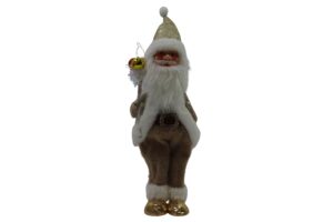 Fabric santa 16x20x55cm