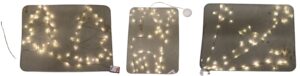 Metal x-mas decoration w/Led 50x38cm