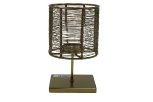 Stainless steel tealight holder d.11x18cm