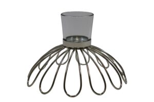 Stainless steel tealight holder d.20x13cm