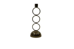 Stainless steel taper candle holder d.9.5x26.5cm