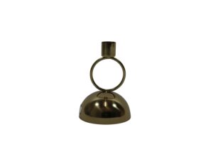 Stainless steel taper candle holder d.9.5x14.5cm