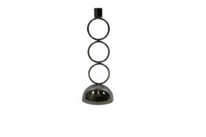 Stainless steel taper candle holder d.9.5x26.5cm