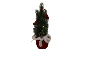 Pine tree in pot w/Led 40cmH
