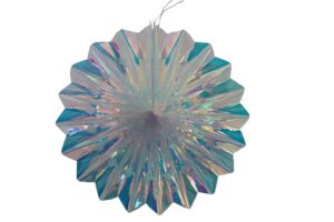 Foil round fan w/hanger d.30x7cm