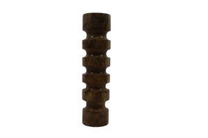 Mango wood pillar candle holder d.10x38.5cm