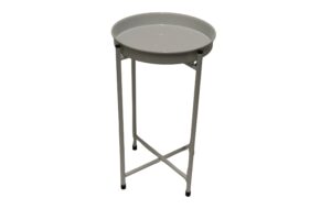 Metal foldable table d.23x39cm
