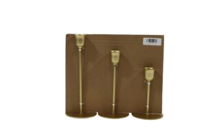 Metal taper candle holder S/3