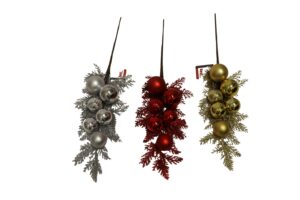 X-mas branch w/balls 52cmL